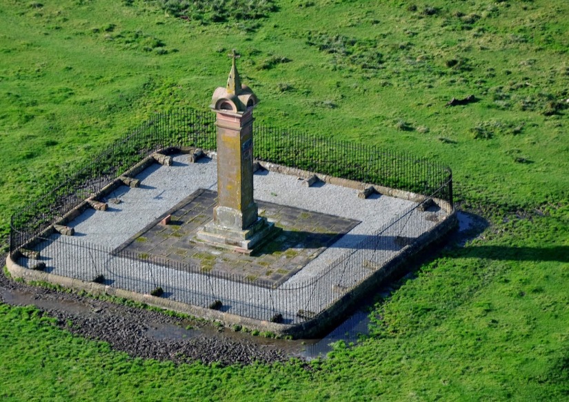 Monument-Erected-to-the-Memory-of-Edward-1-king-of-England-at-Brough-by-Sands-Cumbria